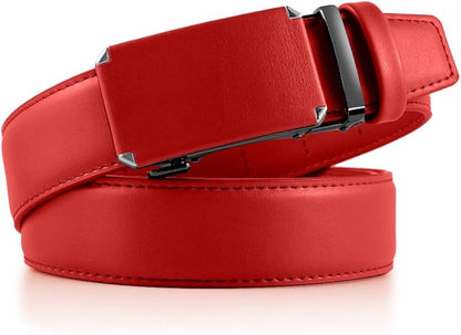 DOOPAI Belt Men, Ratchet Dress Adjustable 1 3/8" Sliding Leather Designer, Size Length Can be Cut, with Gift Box