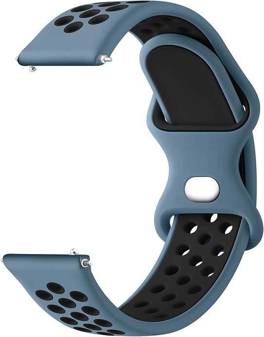 Meliya 20mm 22mm Watch Bands Quick Release Replacement Wristband, Soft Silicone Bands Breathable Sport Replacement Straps for Men Women