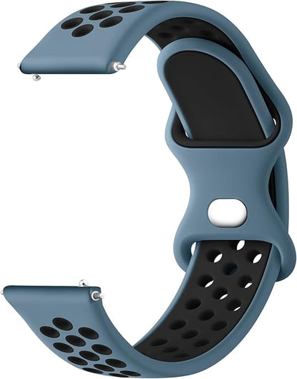 Meliya 20mm 22mm Watch Bands Quick Release Replacement Wristband, Soft Silicone Bands Breathable Sport Replacement Straps for Men Women
