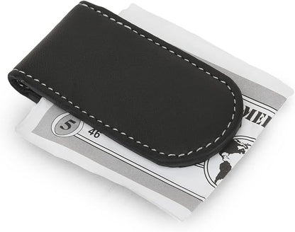 LB LEATHERBOSS Men's New Leather Strong Magnetic Money Clip