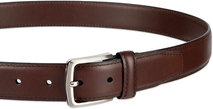 Haggar mens Leather Dress Belt for Suits and Pants - Classic, Formal, Business, Work