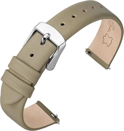 ANNEFIT Watch Bands for Men Women, Top Grain Leather Watch Strap with Quick Release, Band Width 12mm 13mm 14mm 16mm 18mm 20mm 22mm