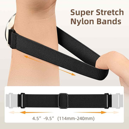20mm Stretchy Watch Band Compatible with Garmin Vivoactive 5 6 Watch Bands,Quick Release Water-Resistant Nylon Elastic Strap for Vivoactive 3/Venu Sq/Sq 2/Sq Music, Forerunner 245/165/55/570 Women Men