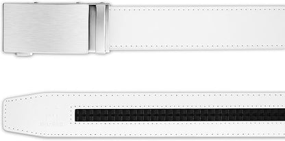 MILORDE Men's Leather Ratchet Belt - 35mm - Customizable Fit