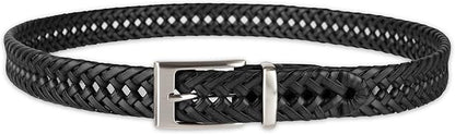 DOCKERS Men's Braided Leather Belt, Fully Adjustable Casual Strap for Everyday Wear