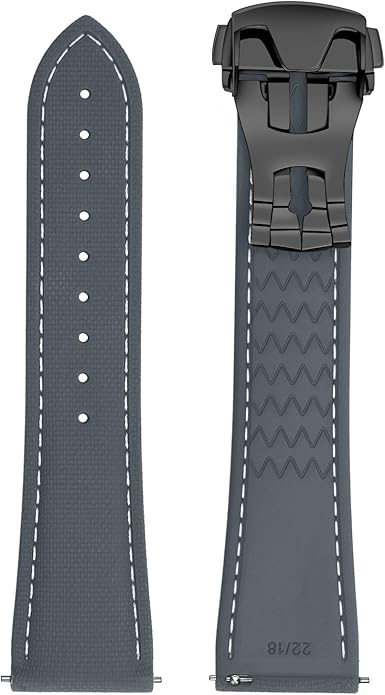 ULLCHRO Watch Strap Watch Band 20mm 22mm Man Waterproof Quick Release Bands Sport Replacement Strap Soft FKM Rubber Watchband