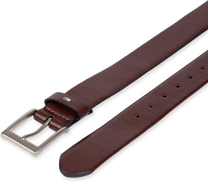 Tommy Hilfiger Men’s Semi‑Dress Leather Belt, Versatile Everyday Style (Regular & Big and Tall Sizes)