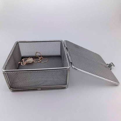 Carligo Ultrasonic Cleaner Baskets for Small Parts, Mini Mesh Basket for Steam Jewelry Cleaner Ultrasonic Machine, Stainless Steel Mesh Ball for Sonic Jewelry Cleaner Solution （4" x 4" x 2"）