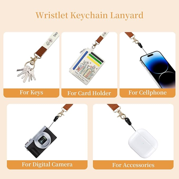 Hancynir Book Floral Flower Slim Wallet Women Credit Card Holder, RFID Blocking Front Pocket Wallet Wristlet Keychain Lanyard, Small Cute Mini Card Case, Thin Coin Zipper PU Leather Organizer Gifts