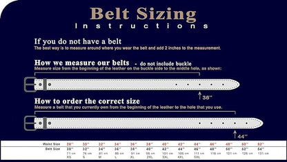 Ben Antique Twin Roller Buckle Vintage One-Piece 100% Leather Jean Belt 1-1/2" Wide