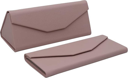 Real Sic Glasses Case for Men and Women - Magnetic Folding Hard Shell Sunglass Holder - Inspired by Solid Color