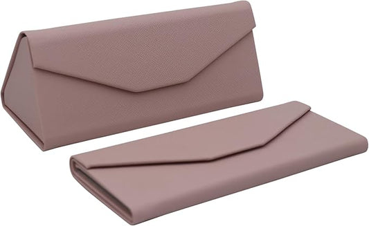 Real Sic Glasses Case for Men and Women - Magnetic Folding Hard Shell Sunglass Holder - Inspired by Solid Color