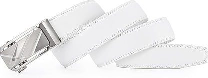 Lingli Men's Belt,Ratchet Dress Belt with Automatic Buckle Brown/Black-Trim to Fit-35mm wide