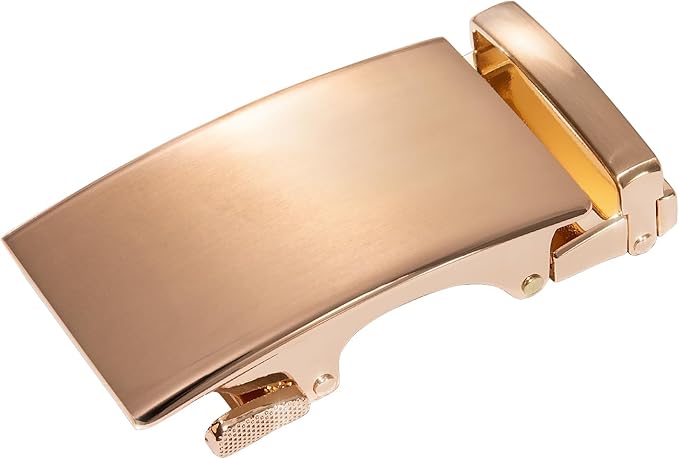Dubulle Men's Ratchet Belt Gold/Black/Red/Green/Blue/White Automatic Buckle Business Casual Belt Gift - Adjustable Fit
