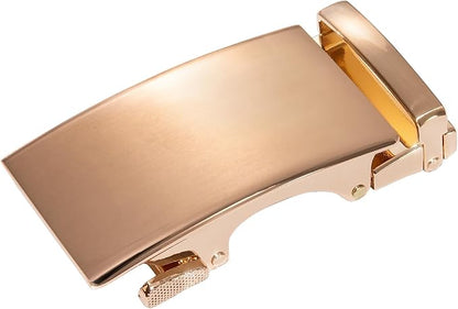Dubulle Men's Ratchet Belt Gold/Black/Red/Green/Blue/White Automatic Buckle Business Casual Belt Gift - Adjustable Fit