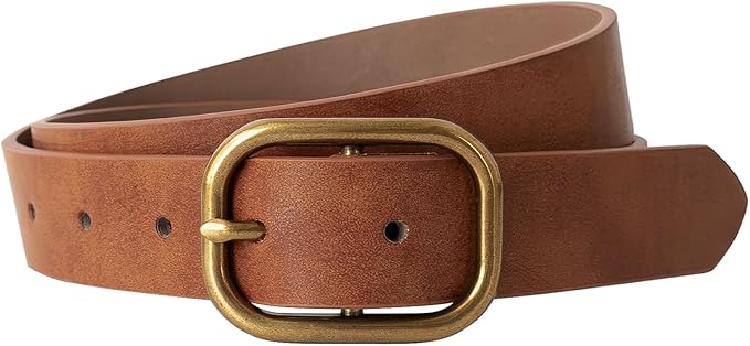 MJNUONE Leopard Print Belt for Women Leather Waist Belts Classic Needle Buckle Animal Printed forJeans dress Party Outfits