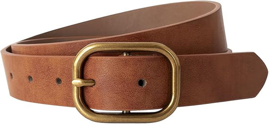 MJNUONE Leopard Print Belt for Women Leather Waist Belts Classic Needle Buckle Animal Printed forJeans dress Party Outfits