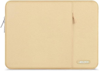 MOSISO Laptop Case 13 inch, Laptop Sleeve Compatible with MacBook Neo/Air/Pro 13 inch with A18/M5/M4/M3/M2/M1 Chip 2026-2016, Polyester Vertical Computer Sleeve Bag with Pocket, Camel