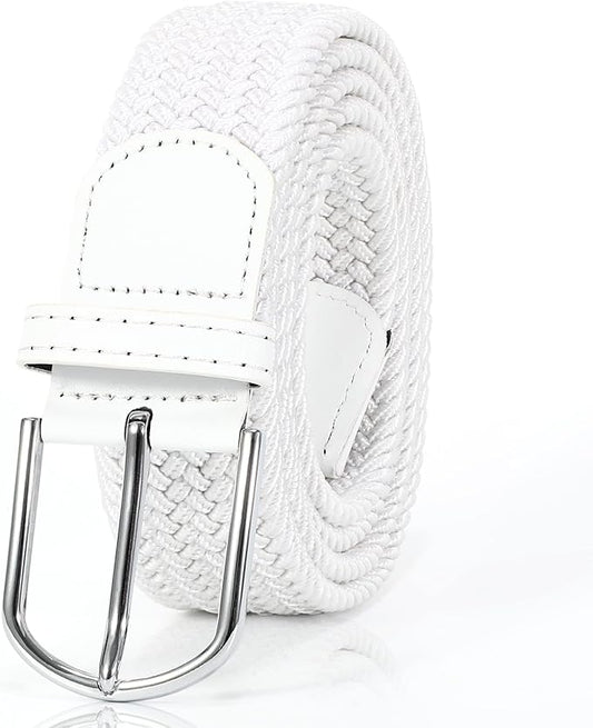 XZQTIVE Braided Belt Stretch Belt for Men and Women Multicolored Woven Golf Belt Elastic Jean Belts