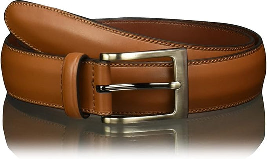 Perry Ellis Men's Portfolio Timothy Leather Belt (Available in Big & Tall)