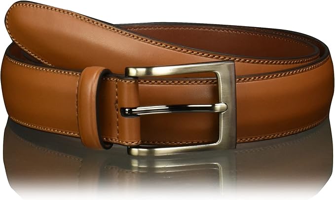 Perry Ellis Men's Portfolio Timothy Leather Belt (Available in Big & Tall)