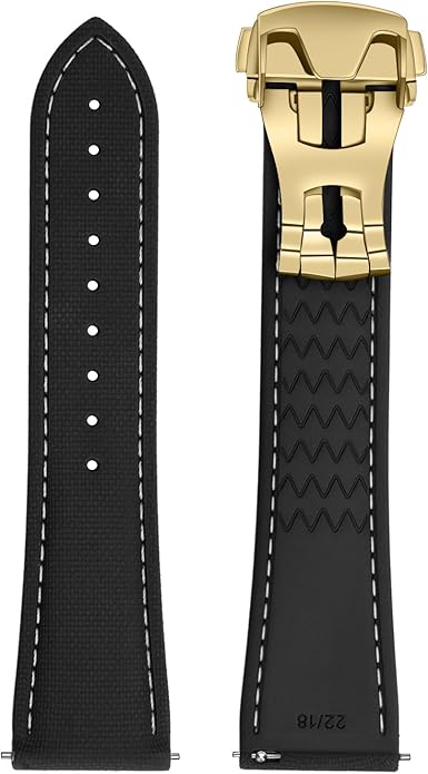 ULLCHRO Watch Strap Watch Band 20mm 22mm Man Waterproof Quick Release Bands Sport Replacement Strap Soft FKM Rubber Watchband