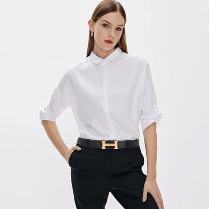 Aurolran Men&Womens Leather Dress Belt Business Automatic Buckle Belt Color-Black Silver Gold