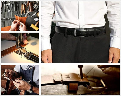 KM Legend Mens Genuine Leather Dress - Classic & Fashion For Work Business And Casual Belt