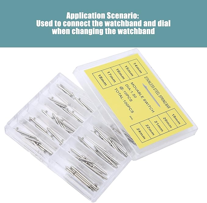 Quick Release Spring Bars Pins, Strap Link Pins Watch Repair Accessories Quick Release Spring Spring for Watch