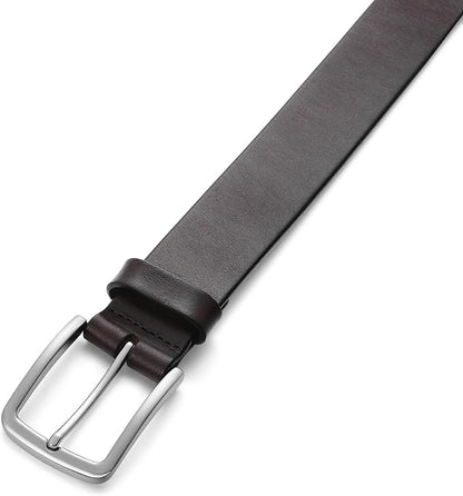 MILORDE Men's Genuine Leather Dress Belt, Handmade, 100% Cow Leather, Fashion & Classic Designs for Work Business and Casual