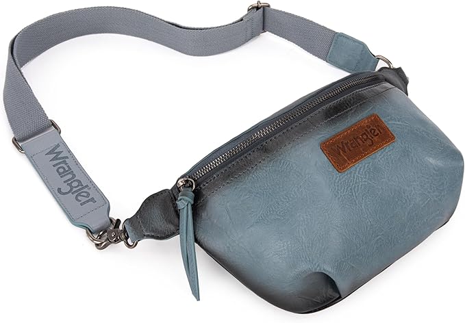Wrangler Large Fanny Packs for Women Waist Bag Travel Belt Bags Crossbody Sling Purse