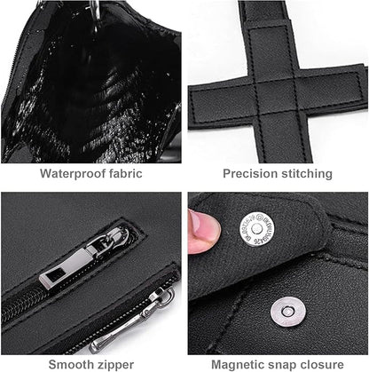 Premium Leather Shoulder Bag, Double Shoulder Armpit Bag, Anti-Theft Hidden Adjustable Strap Holste, Underarm Strap Wallet