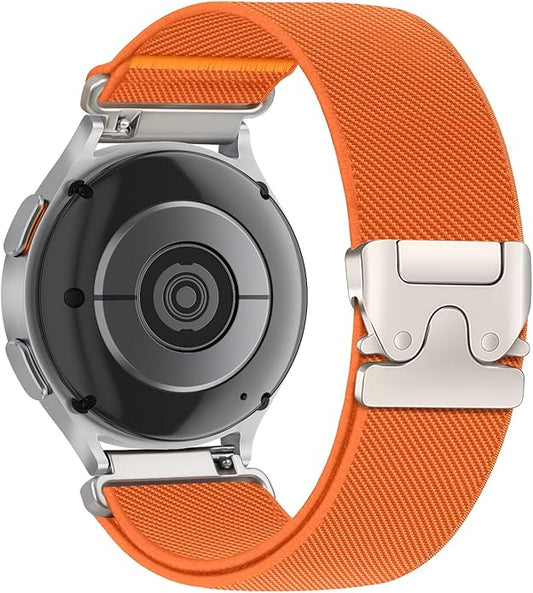 Elastic Nylon Band for Garmin Venu 3 4 2/Forerunner 965 265,22mm Quick Release Stretchy Sport Fabric Parachute Buckle Watch Band for Samsung Galaxy 3 45mm/Watch 46mm/Gear S3 Frontier/Classic Strap