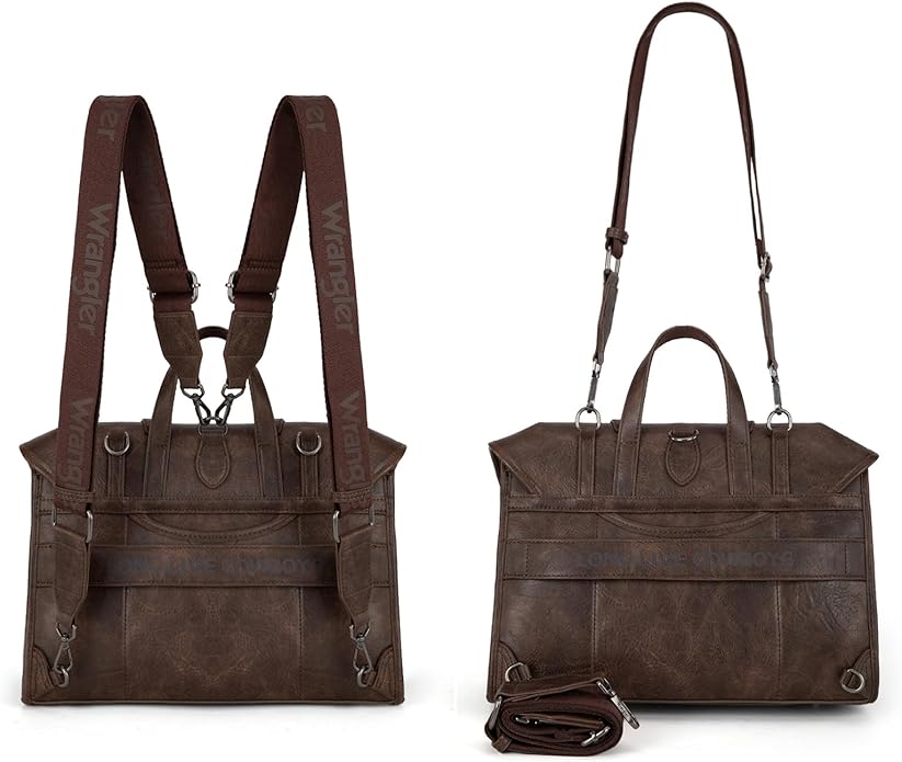 Wrangler Laptop Bag for Women Messenger Bag Briefcase Computer Backpack Convertible Satchel Bag