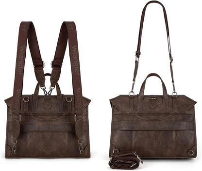 Wrangler Laptop Bag for Women Messenger Bag Briefcase Computer Backpack Convertible Satchel Bag