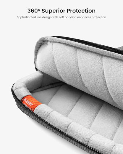 tomtoc 360 Protective Laptop Shoulder Bag for 13 Inch 2026 MacBook Air M5/A3449 M4/A3240, M3/A3113, 2024-2019, MacBook Neo A18 Pro, 13-in Surface Pro 11th AI/10, Water-Resistant Accessory Case