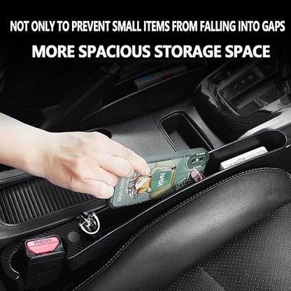 Car Seat Gap Filler Set of 2,Seat Gap Organizer, No Drop Seat Guard,Car Seat Accessories,Drop seat Gap fillers Between Seat and Console Stop Things from Dropping