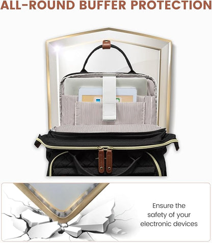 LOVEVOOK Laptop Backpack for Women, 17.3'' Waterproof Nurse Bag Teacher Work Backpack Purse for Women, Travel Computer Backpack for College Office Business Ladies