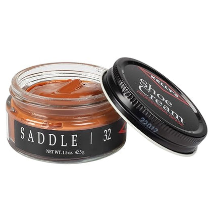 Kelly's Saddle Shoe Polish 1.5 oz - Professional Leather Shoe Cream