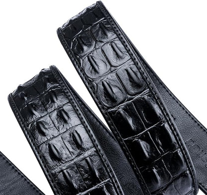 Barry.Wang Mens Belts Leather Ratchet Automatic Buckle Slide Click 1 3/8" Designer Dress Fashion Classic Casual Work Business