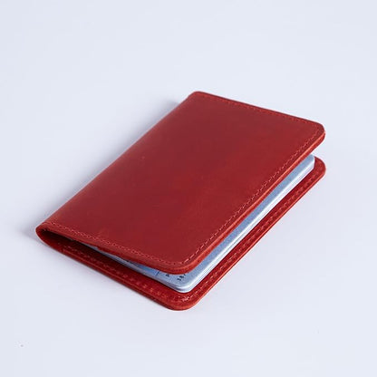 INCARNE US Leather Passport Holder for Travel - Passport Case - Passport Wallet for Men - Passport Cover for Women Sleeve Protector - Travel Essentials Vacation Luggage Travel Gifts - Vintage Red