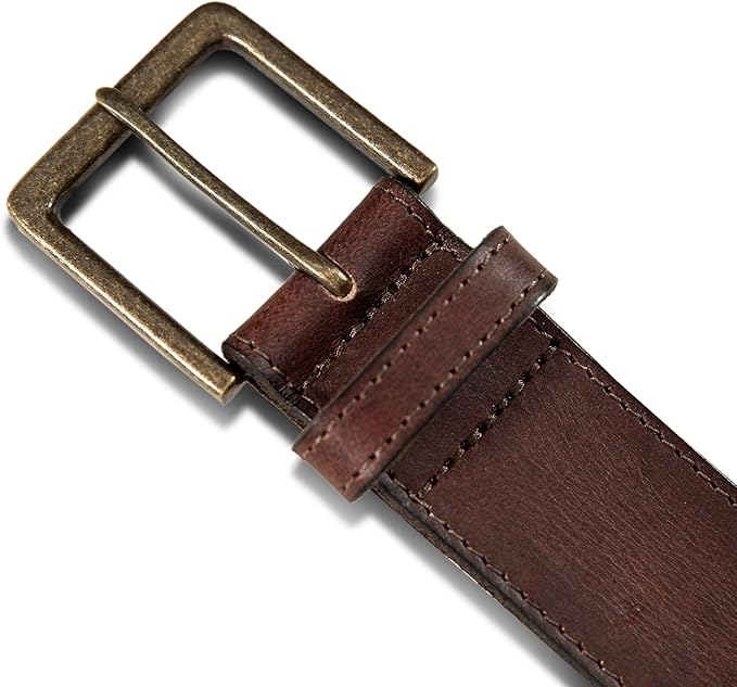 Lucky Brand Men's Jeans Leather Belt| Classic| Casual| Dress| Everyday| American Heritage| Genuine Leather| Metal Buckle