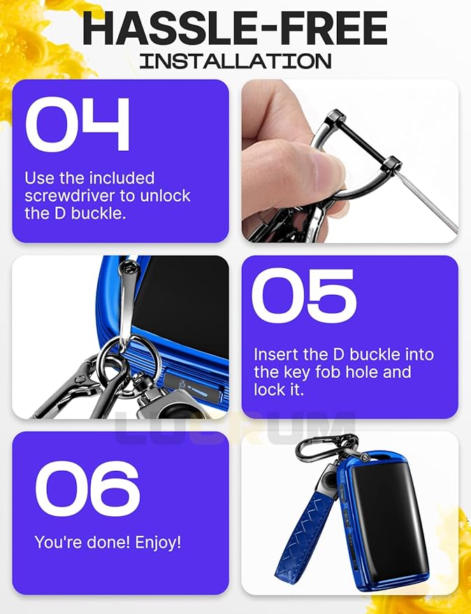 Lucrum Compatible with Mazda Key Fob Cover & Leather Keychain - TPU Case for 3, 6, CX-5 CX-9 CX-30 CX-50 CX-70 (2019-2025)