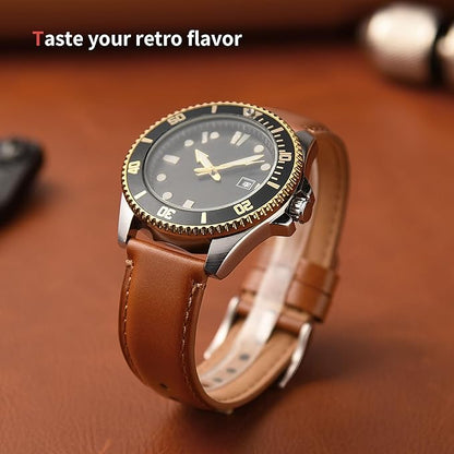 Fullmosa Leather watch strap, vintage replacement strap, watch strap 22 mm, 20 mm, 24 mm, 19 mm, 18 mm, bracelet watch accessories for men and women, watch strap for smartwatch and universal watches