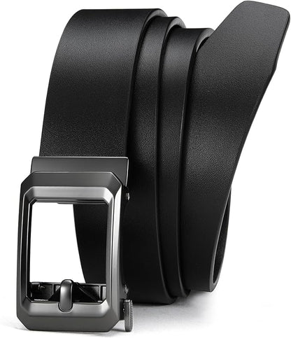 CHAOREN Ratchet Belts for Men - 1.5" Mens Belt Genuine Leather for Causual Jeans - Customizable Style, Versatile Fit