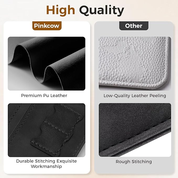 Passport Holder for Travel Women Men - Passport Cover Wallet with Airtag Slot - RFID Blocking PU Leather Passport Holder Case with Card Holder, Pen Slot - Black
