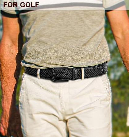 BULLIANT Men Belt-Leather Belt 7 Holes Comfortable for Men Dress Casual Jeans 1 3/8"