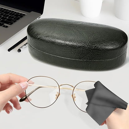 molshine Hard Shell Sunglasses Case,Classic Large Glasses Case for Sunglass, Eyeglasses with Cleaning Cloth, Pocket