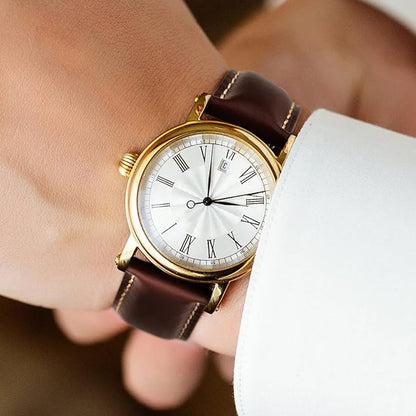 Ritche Christmas Gift Quick Release Leather Watch Bands Genuine Watch Straps for Men Women Top Grain Leather Watch Strap, White Elephant Gifts, Stocking Stuffers for Men, Father's Day gifts