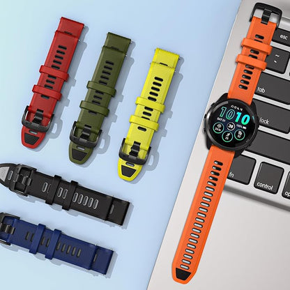 ISABAKE 22mm Watch Band for Gamrin Forerunner 265/Forerunner 255/Vivoactive 4 45mm/Venu 2/Venu 3, Silicone Quick Release Replacement Wristband